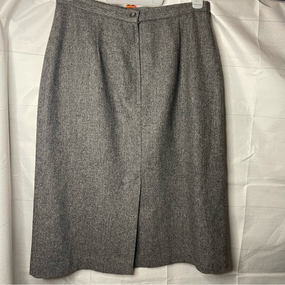 Vintage Ira Joyce Pure 100% Wool Made in USA Midi  Pencil Skirt | Size 16 - Picture 2 of 11